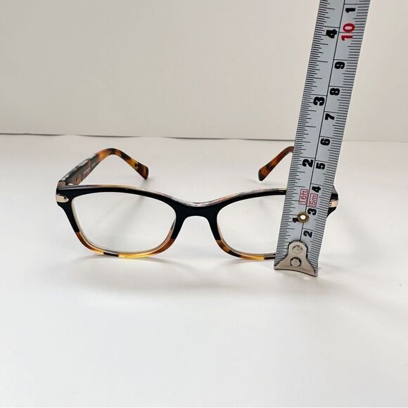 Coach Prescription Frames  Black Tortoise Square Women's Acetate Eyeglasses - Picture 14 of 14